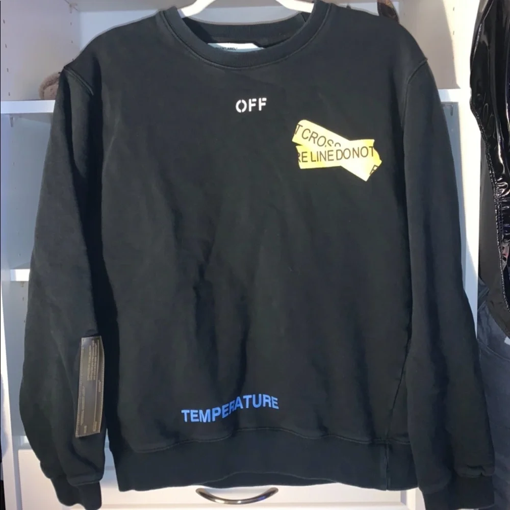 Off white graphic crew neck pullover - Picture 2 of 8